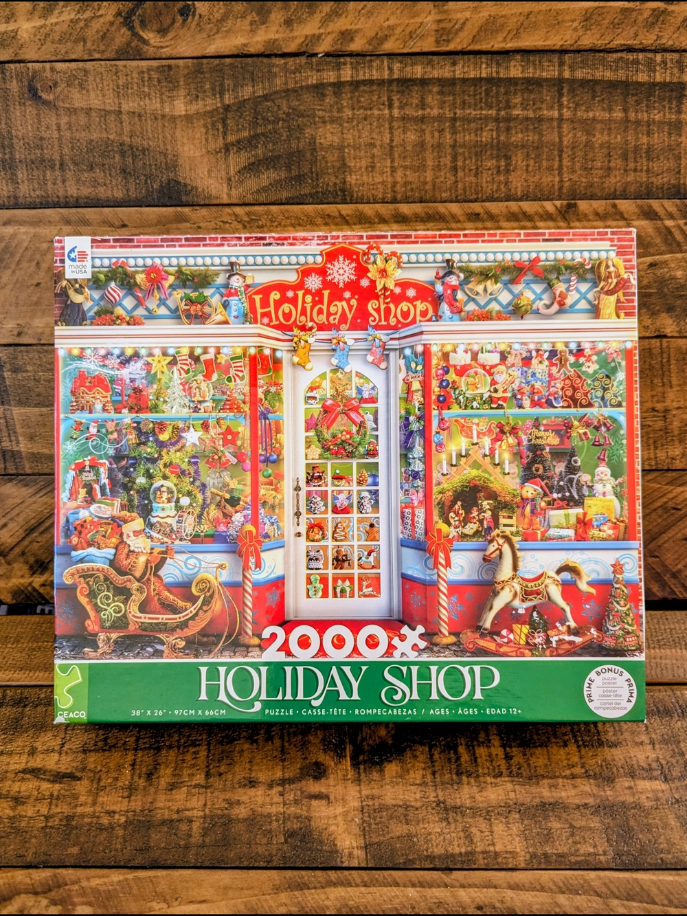 CEACO 2022 HOLIDAY SHOP Jigsaw Puzzle 1000 pieces Excellent Pre-Owned COMPLETE